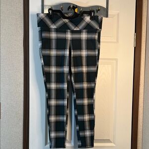 Torrid Black and White Plaid Leggings